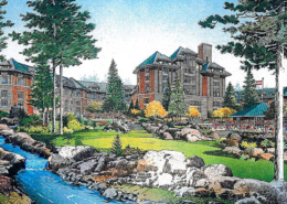Castle Pines Hotel proposed back elevation