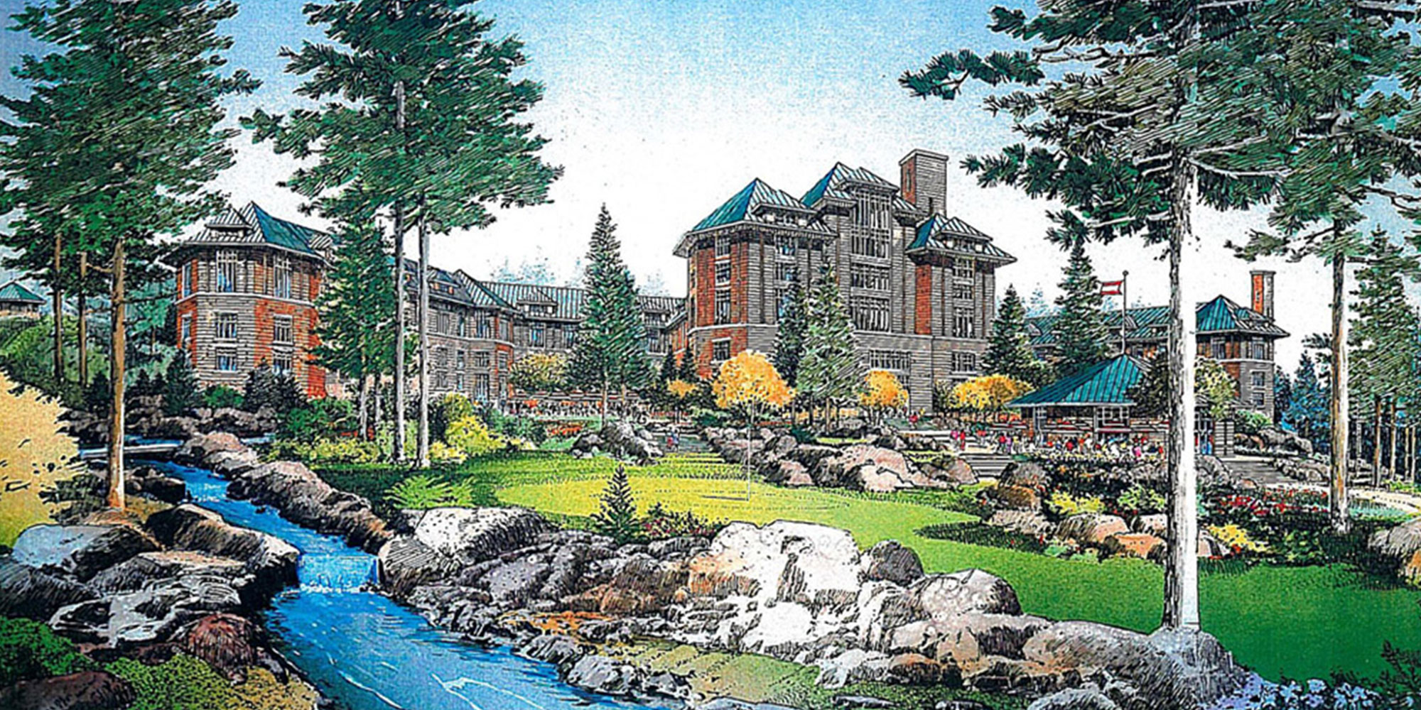 Castle Pines Hotel proposed back elevation