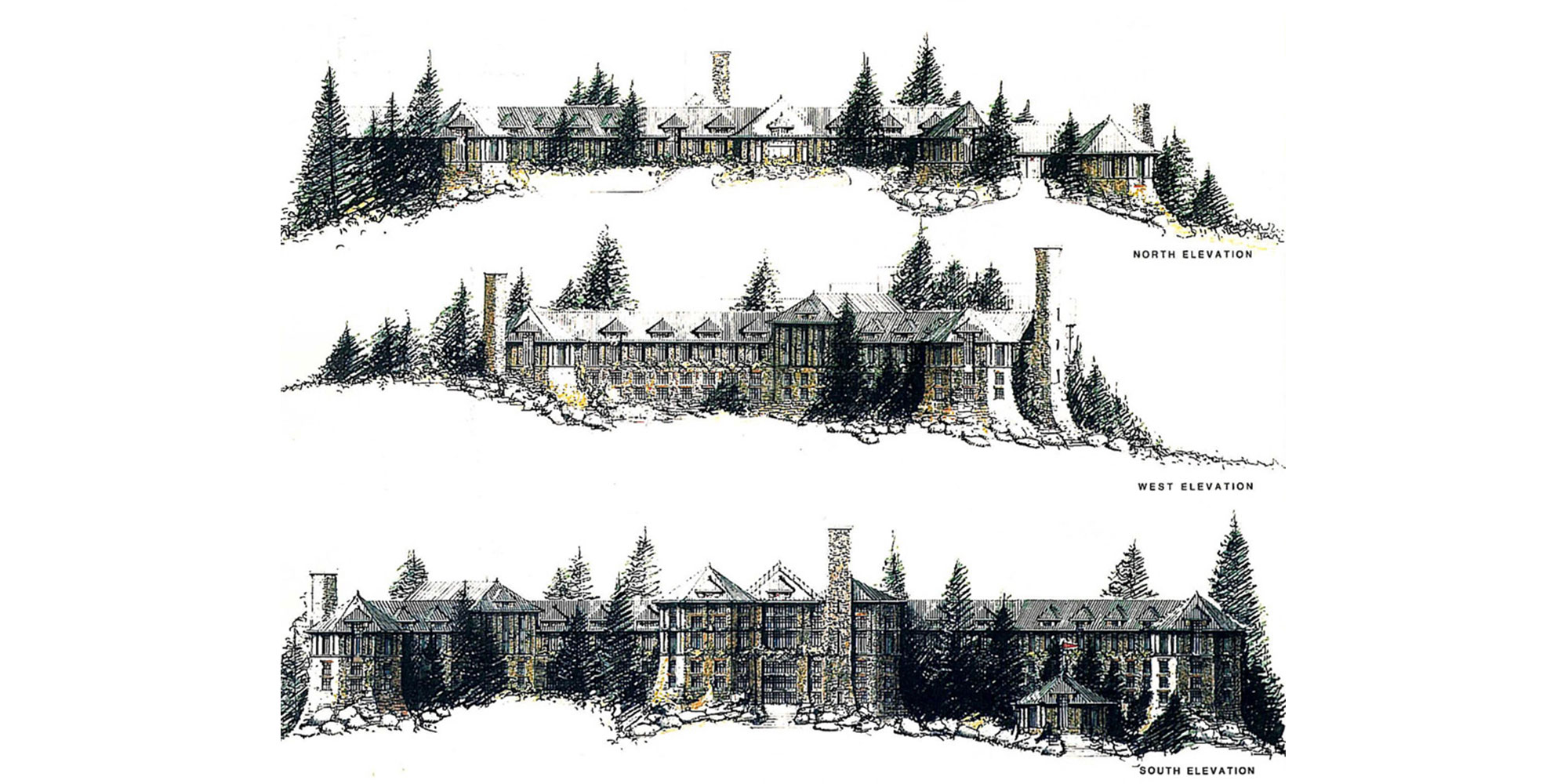 Castle Pines Hotel elevations